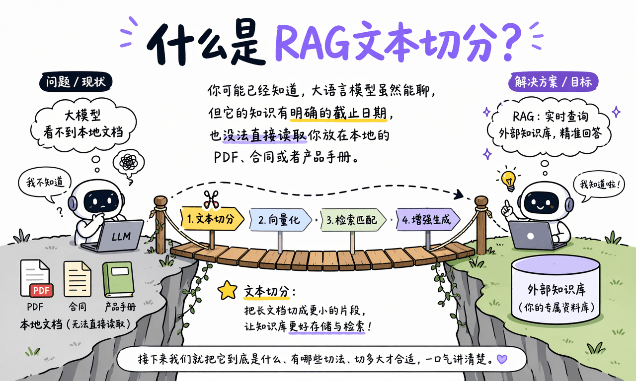 RAG 文本切分：切多大才精准？一次讲清