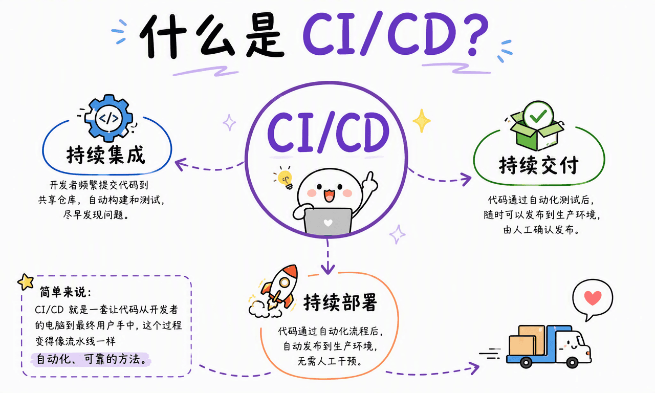 CI/CD 是什么？从小团队到大厂讲清自动化发布流水线