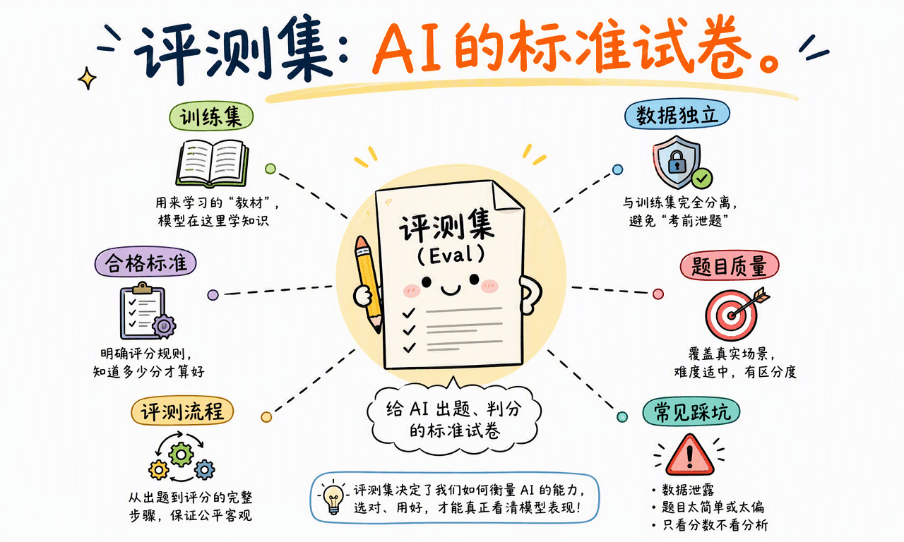 为什么不能拿训练集当评测集？一次讲清 Eval（评测集）