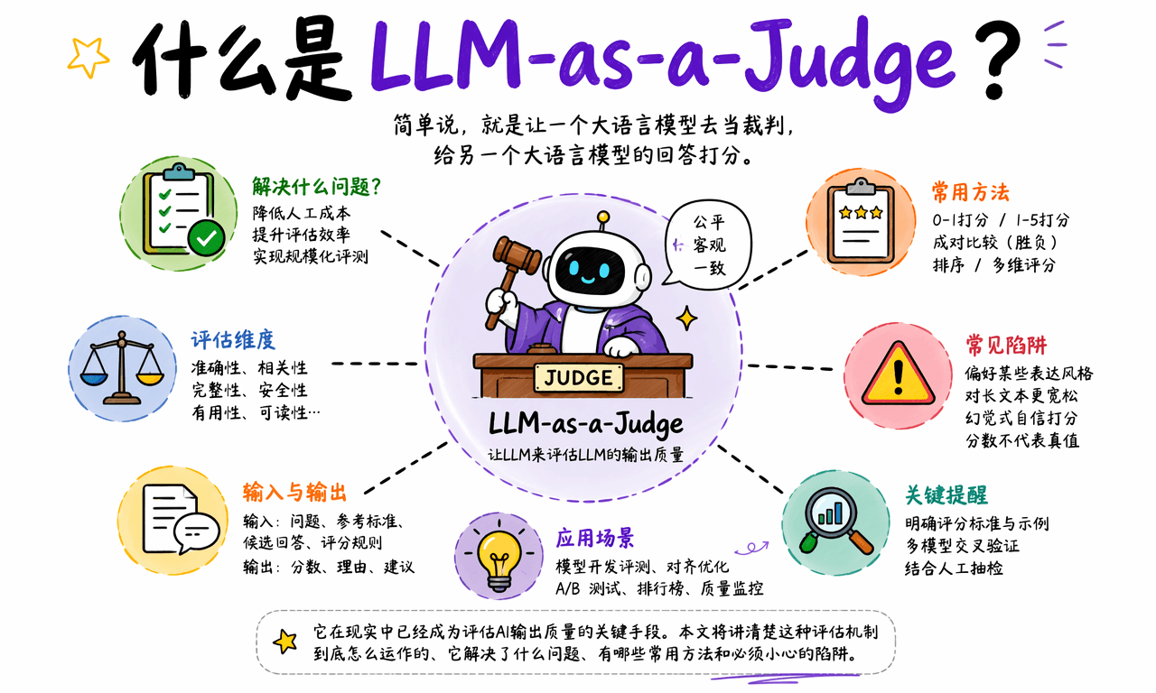 AI 给 AI 打分靠谱吗？一文讲清 LLM-as-a-Judge 机制