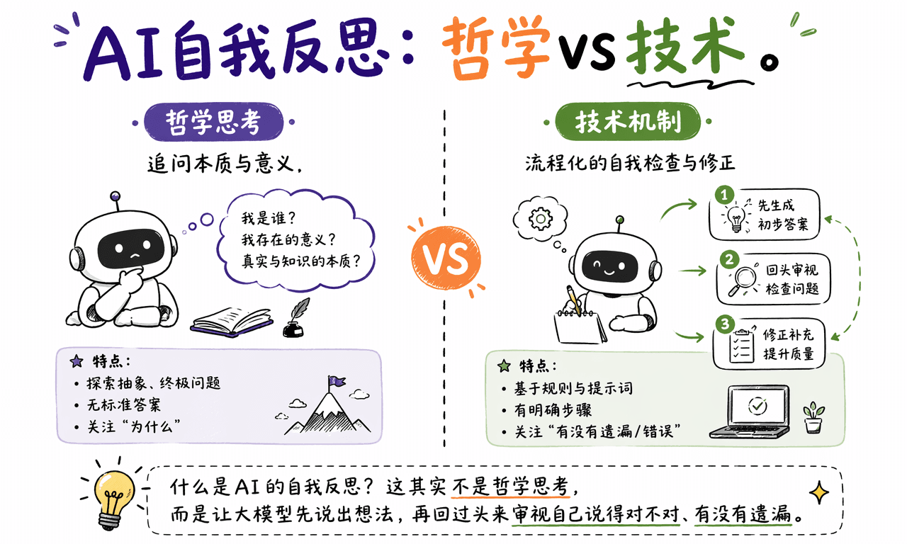AI 自我反思是什么?Reflection 技术如何让回答更靠谱