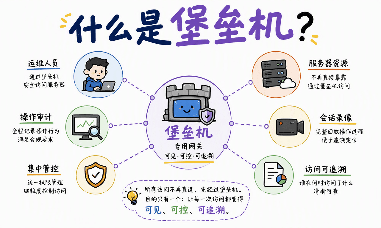 堡垒机到底是什么?运维安全一次讲清