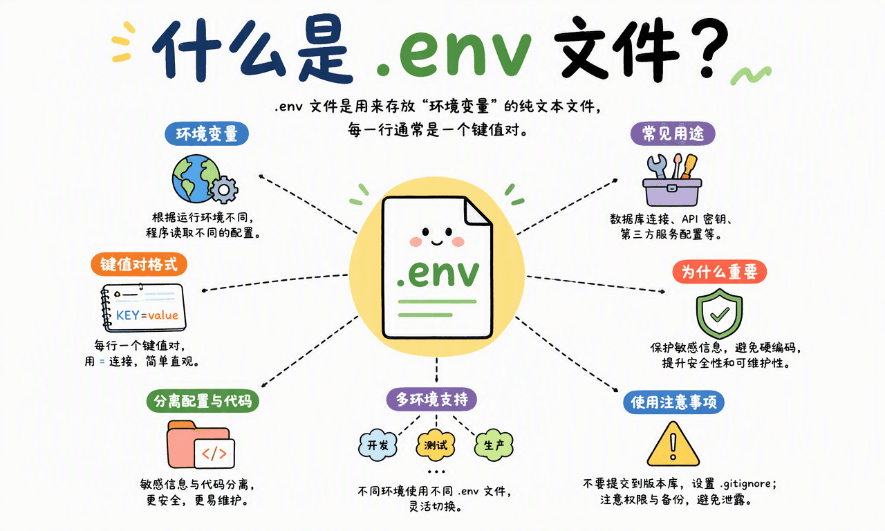 什么是 .env 文件?为什么现代项目几乎都离不开它