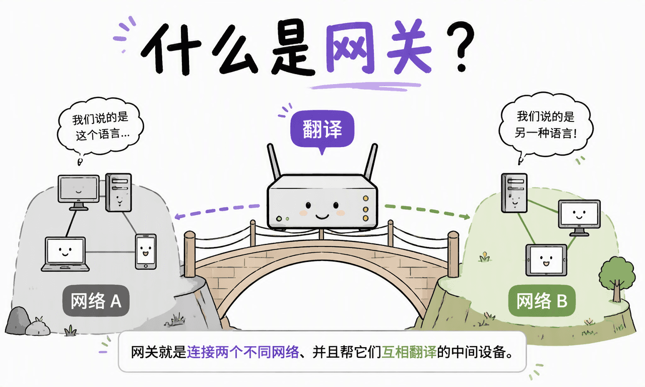 什么是网关?一次讲清网关的作用、类型与路由器区别