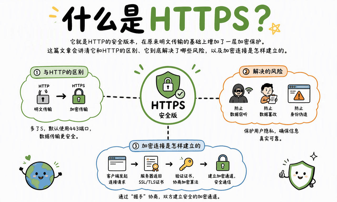 什么是 HTTPS?HTTPS 和 HTTP 到底差在哪?