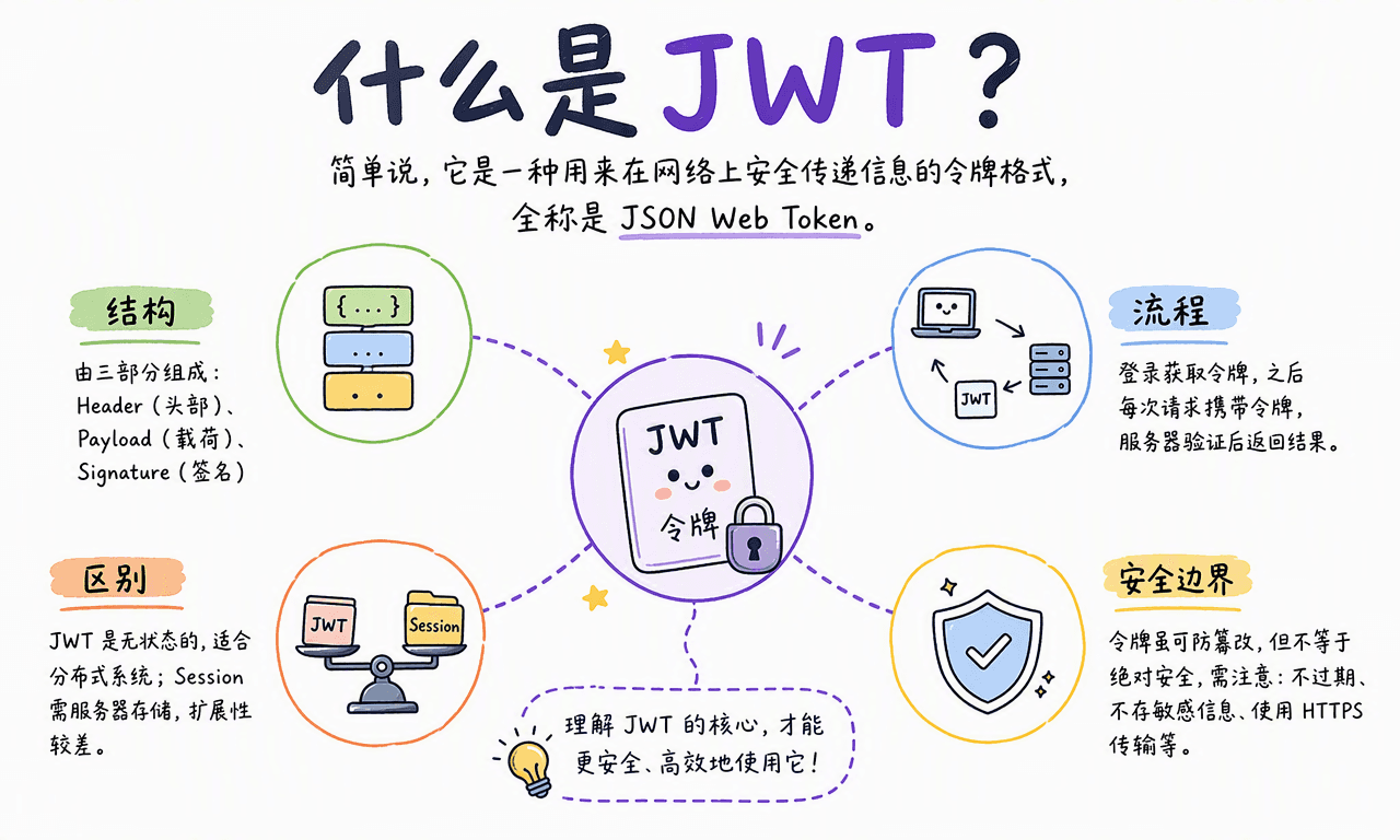 什么是 JWT?拆开三部分一次讲透安全边界