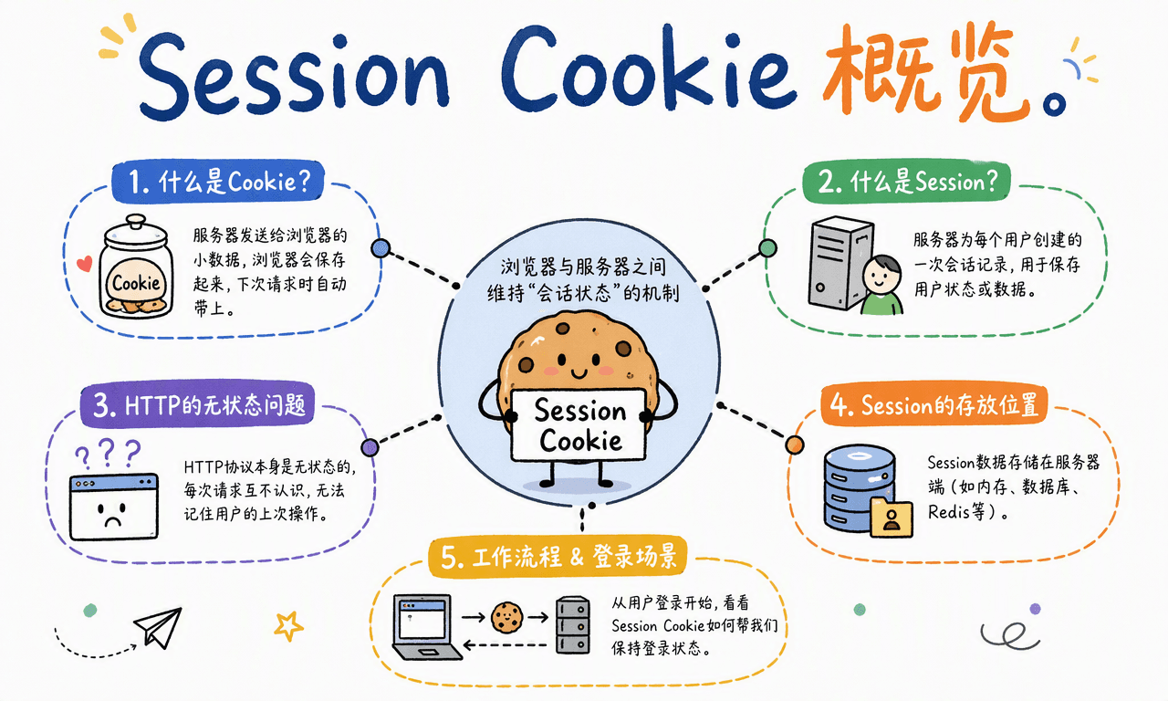 什么是 Session Cookie?从 HTTP 无状态到登录会话