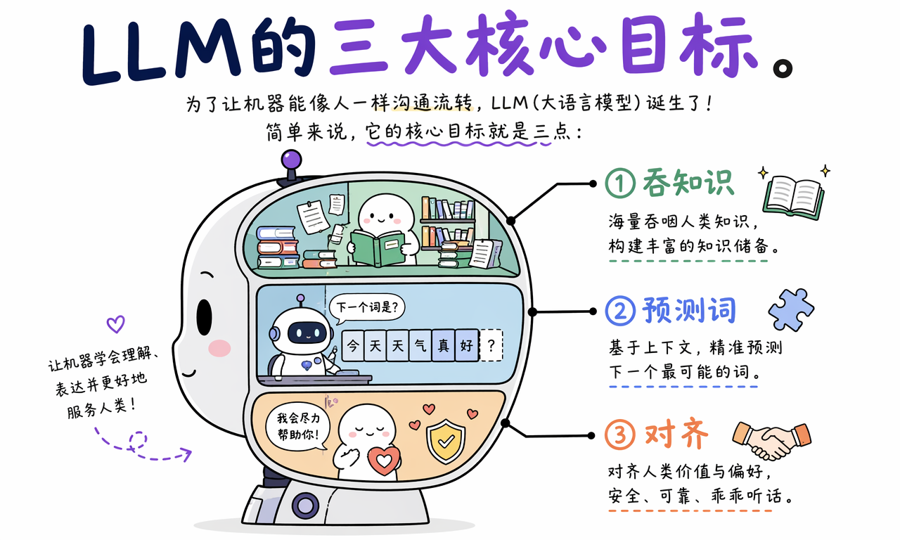 LLM 的三件大事
