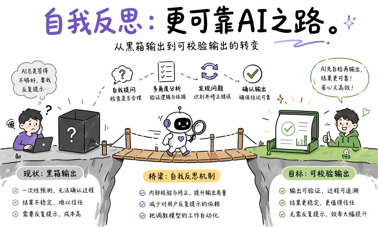 Reflection 的效果受模型能力反馈质量和事实验证限制