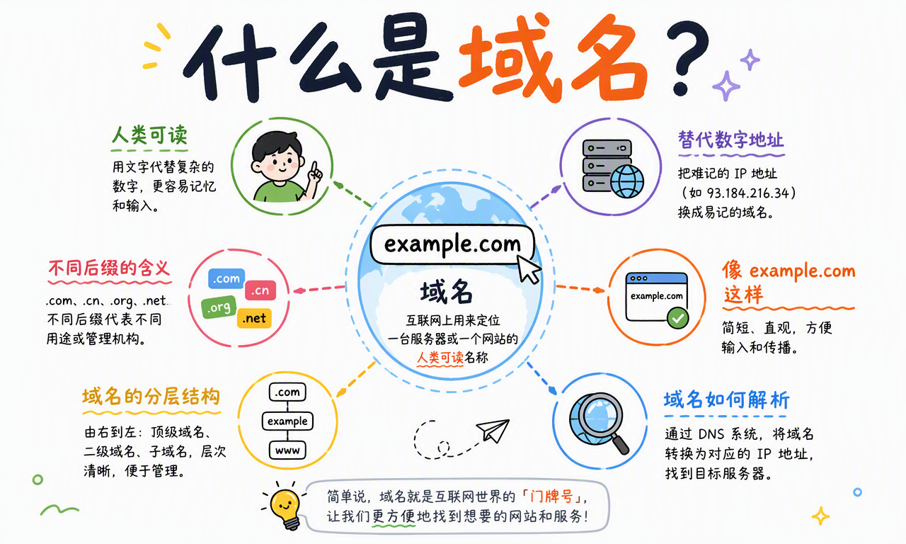 域名的定义、分层结构、后缀和解析方式概览