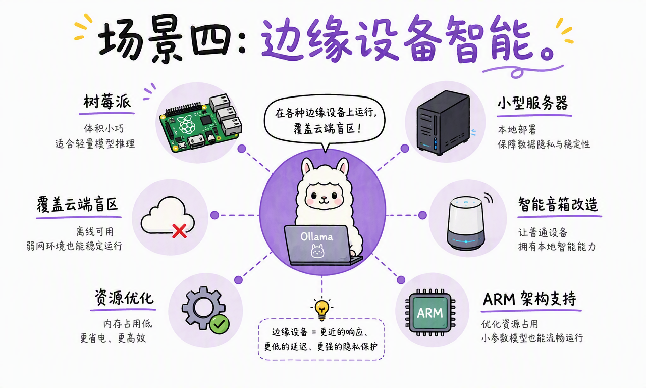 Ollama 在树莓派、ARM 设备、小型服务器和智能音箱等边缘场景中的应用