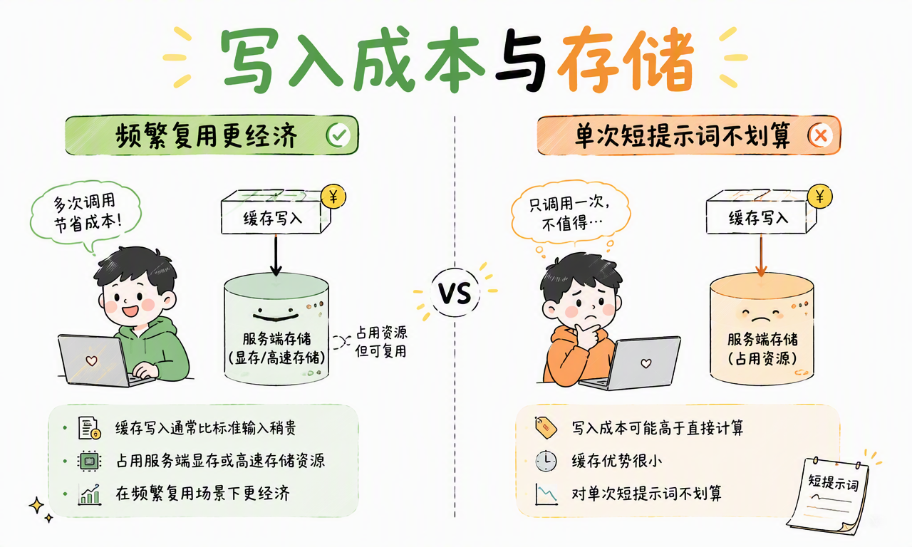 Prompt Cache 会受到过期时间、容量和写入成本的共同限制