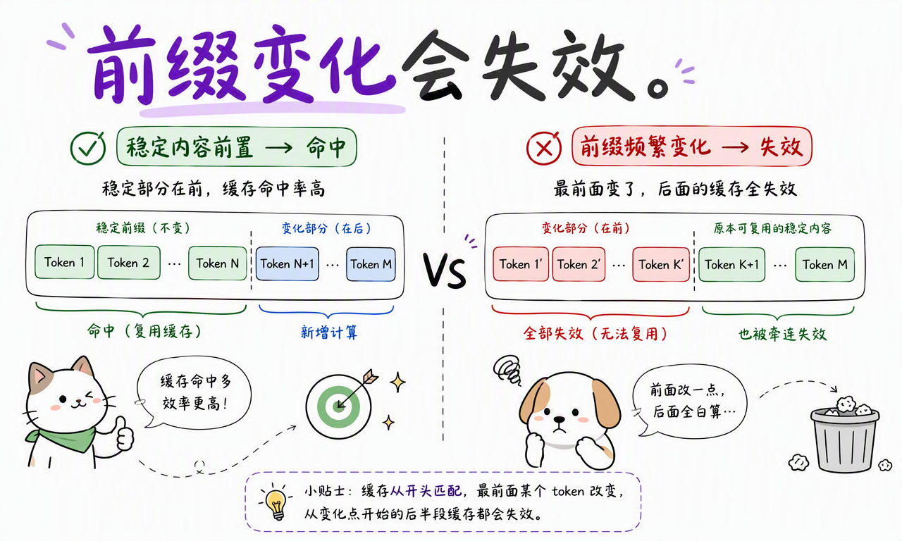 三种缓存分别复用模型状态、完整答案或相似问题结果