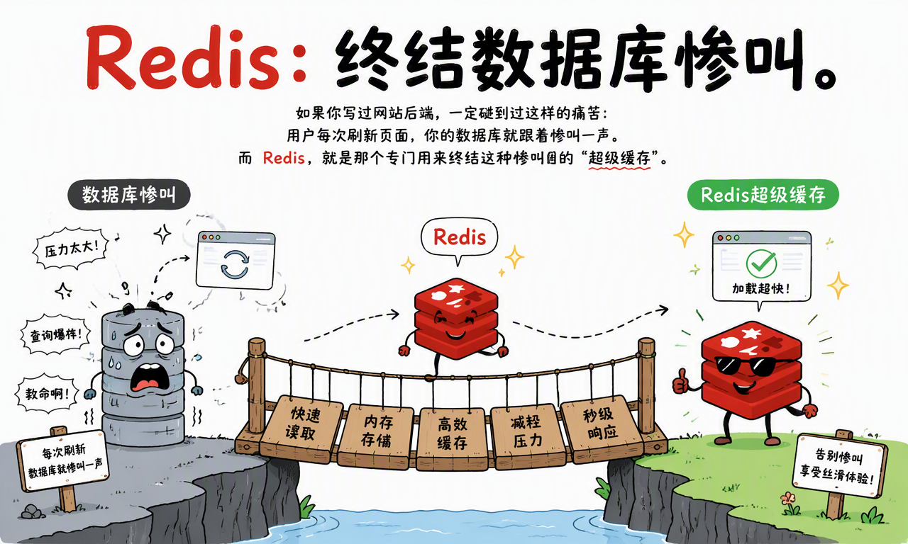 Redis 作为内存键值存储连接慢速数据库与低延迟应用请求