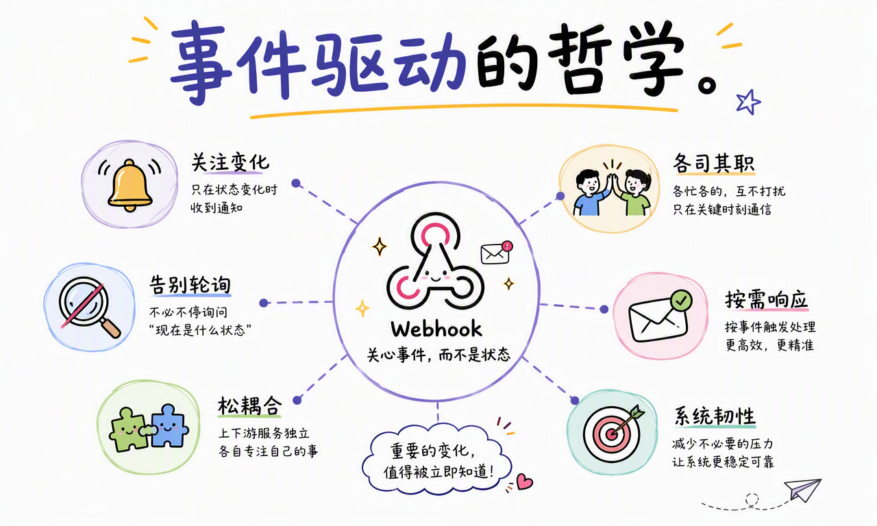 Webhook 关注事件变化,使上下游系统松耦合并按需响应